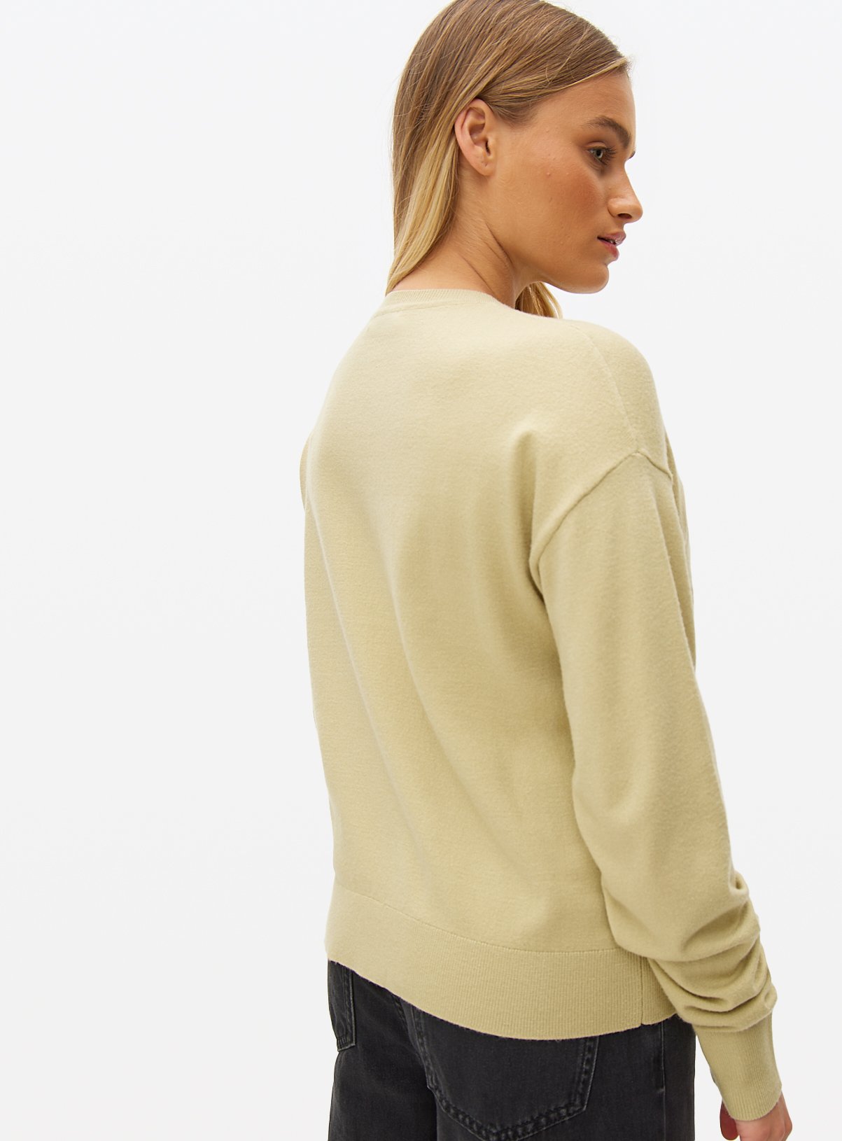 Light Khaki Soft Touch Core Jumper 14 - Image 4 thumbnail
